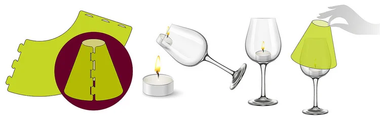 Anleitung zum Zusammenbau eines Lamperia Lichtschirmchen von Kartonkultur.at